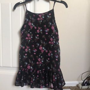 Long formal spaghetti strap shirt